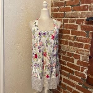 Victorias Secret Gold Label Vintage Floral Satin